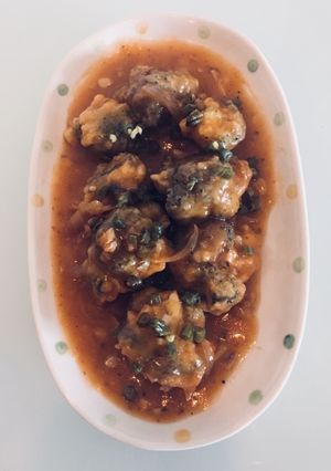 A picture of Broccoli Manchurian.
