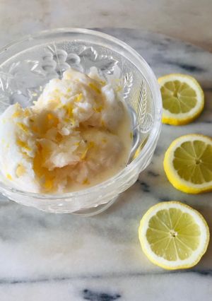 Foto de Gelado de iogurte e limão