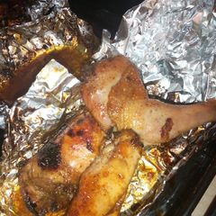 A picture of Honey glazed chicken.