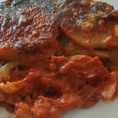A picture of Parmigiana con patate - classic parmigiana with potatoes.