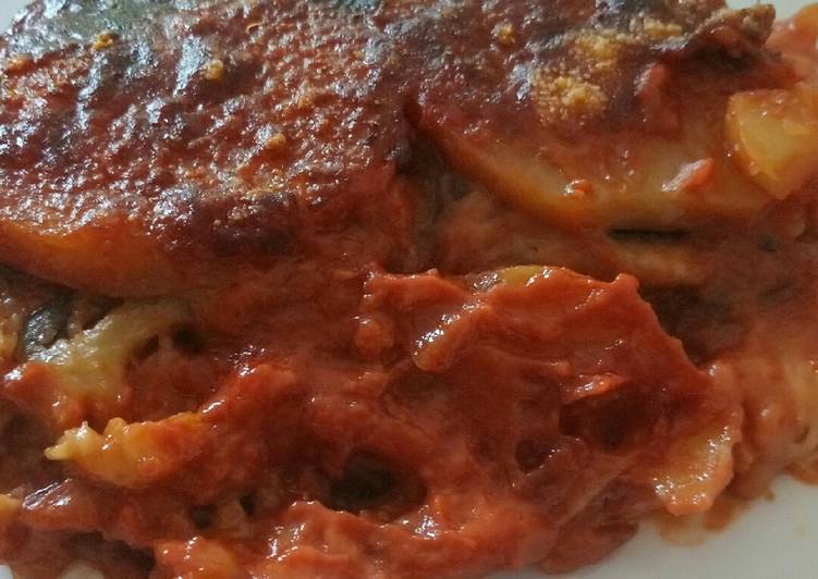 Recipe of Tasty Parmigiana con patate - classic parmigiana with potatoes