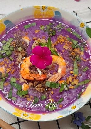 Hình của món Canh khoai mỡ tôm thịt.