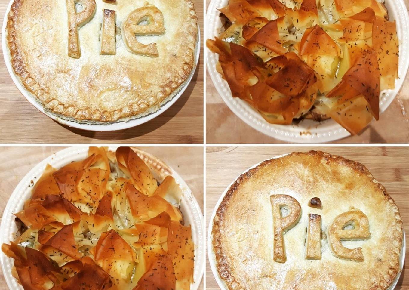 Chicken and mushroom pie