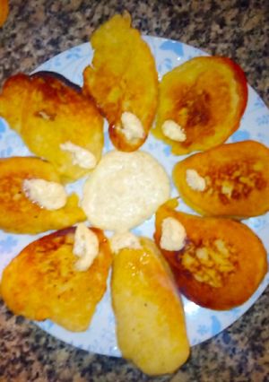 Una foto de Pasapalos dulces Domplinas con queso