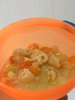 Foto resep Sup Makaroni Eggdrop - MPASI