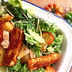 A picture of Vegetarian Caesar Salad.