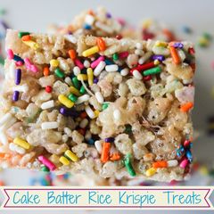 Cake Batter Rice Krispies Treats A picture of Cake Batter Rice Krispies Treats.