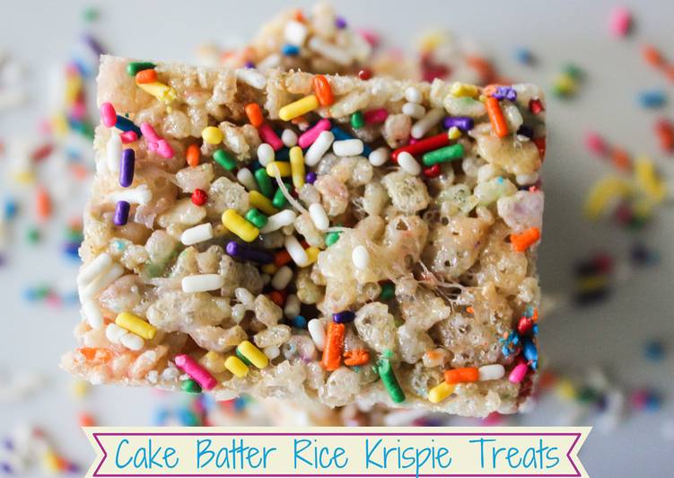How to Prepare Award-winning Cake Batter Rice Krispies Treats