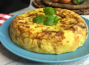 Foto di Tortilla española de patatas - Tortilla di patate spagnola