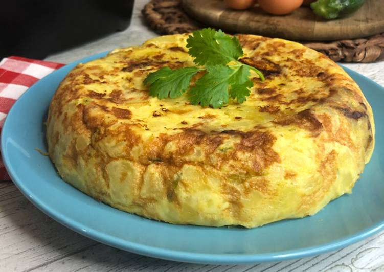 Tortilla española de patatas - Tortilla di patate spagnola
