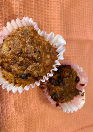 Una foto de Magdalenas de plátano y avena - freidora aire Cosori