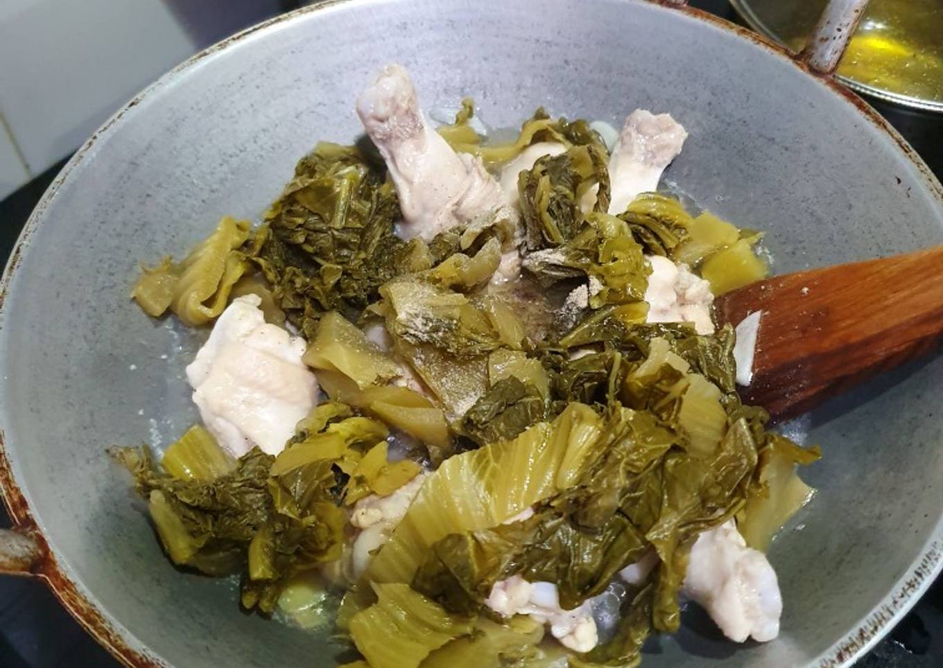 Sup Ayam sayur asin