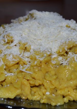 Una foto de Pastas de harina de garbanzo