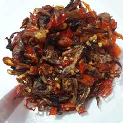 A picture of Sambel kering jahat nasii.