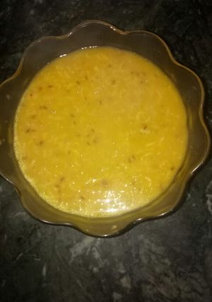 A picture of Moong daal khichdi.