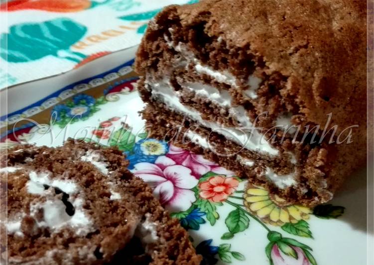 Torta de chocolate e natas