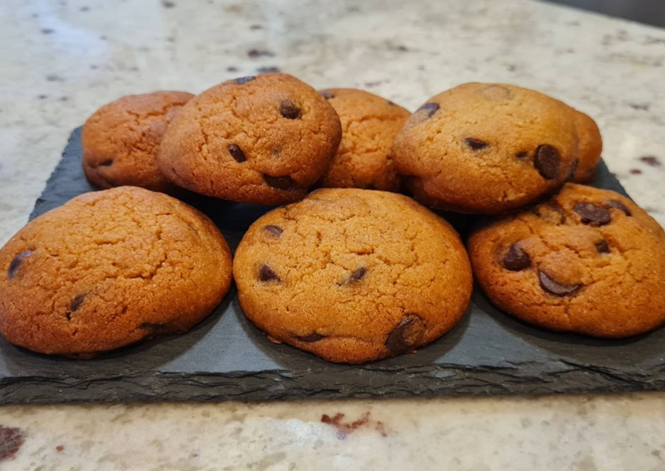 Galletas de crema de cacahuete y chocolate