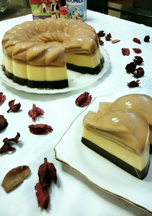 Foto resep Puding Marie Regal 3 Lapis Rich n Yummy (Recook) 🍮
