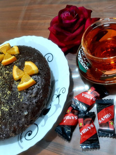 عکسی از دستور کیک خیس شکلاتی نسکافه ای(یک تخم مرغی)