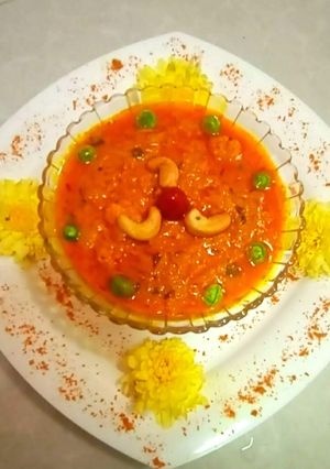A picture of Haldi ki Sabzi.
