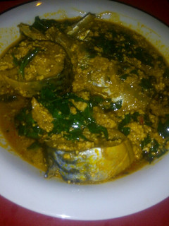 A picture of Egusi with Hospital too far leaves.