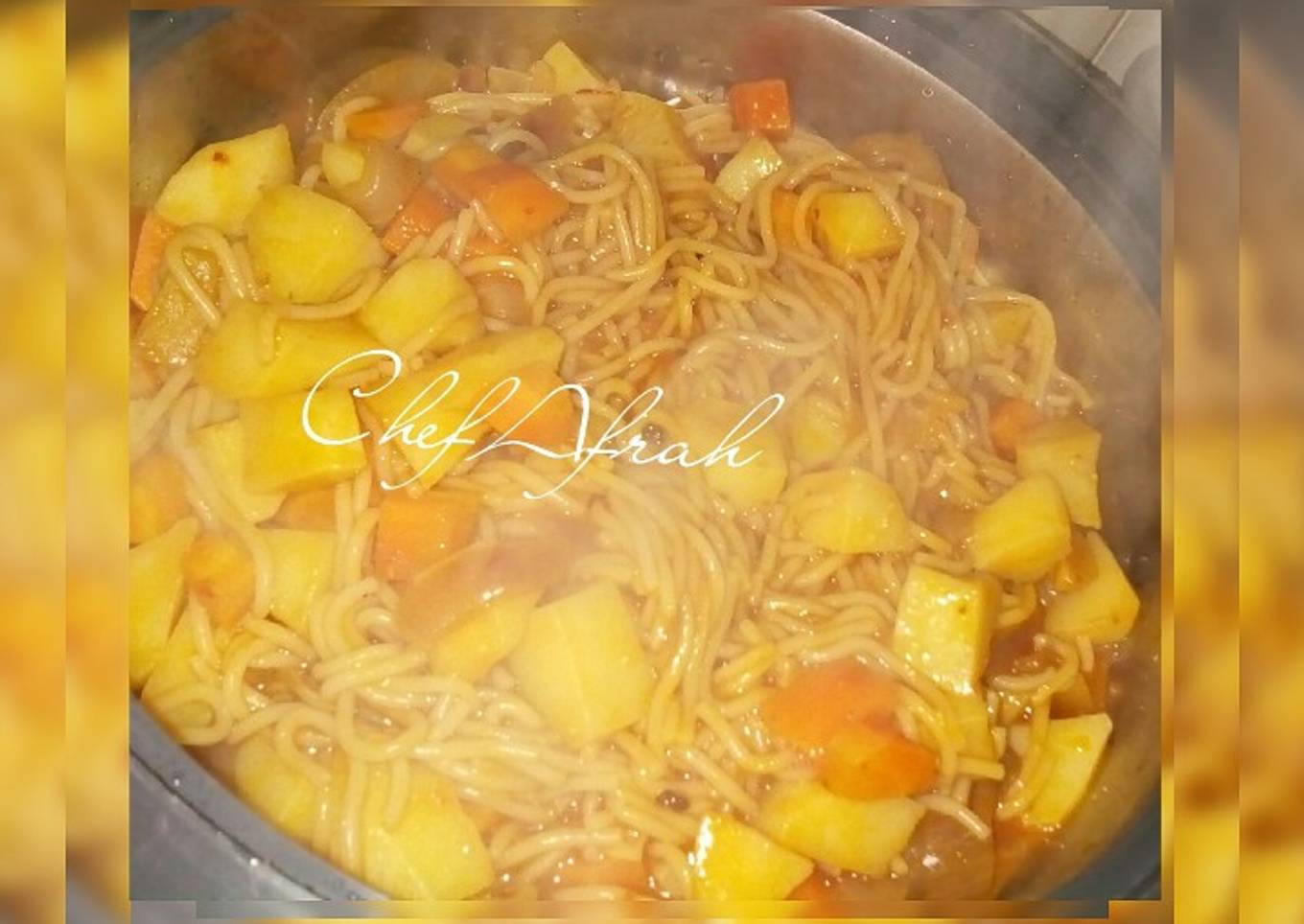 Jollof spaghetti