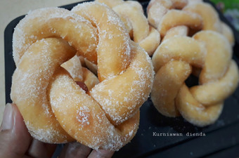 Resep Donat Kepang Tanpa telur Anti Gagal