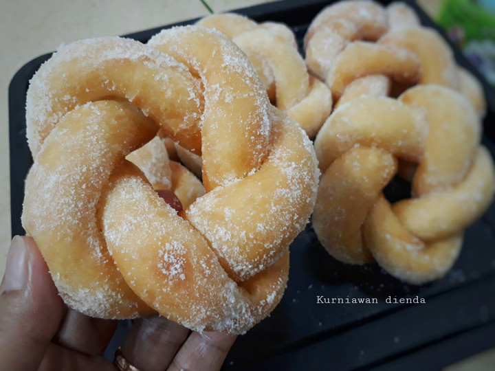 Resep Donat Kepang Tanpa telur Anti Gagal
