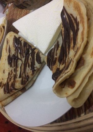 صورة لوصفة كريب بالشوكولاتة