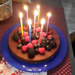 A picture of Creamy chocolate cake.