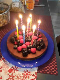 A picture of Creamy chocolate cake.
