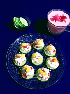 A picture of Healthy Cucumber Bites.