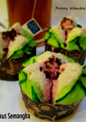 Foto resep Bolu Kukus Semangka