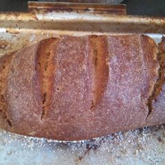 A picture of Sourdough Spelt bread.