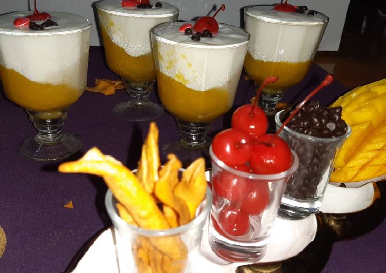 Recipe of Award-winning Mango lychee panna cotta