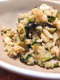 Risotto con zucchine e gamberetti