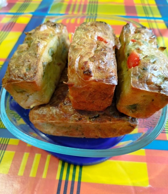 Une photo de Mes minis cakes aux poireaux, poivrons, oignons et échalotes 🤤🤤