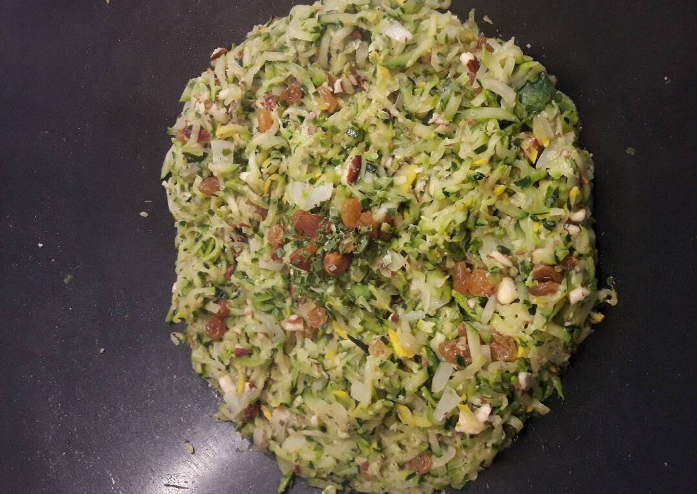 Courgettes râpées à l'orientale