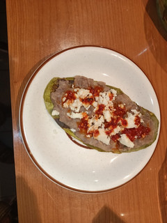 Una foto de Huarache de nopal
