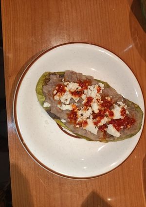 Una foto de Huarache de nopal