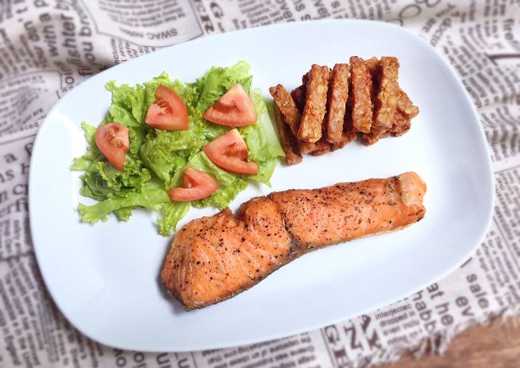 Cara Gampang Menyiapkan Salmon | Crispy Salmon | #lowcarb yang Bisa Manjain Lidah