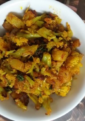 A picture of Aloo Gobi fry.