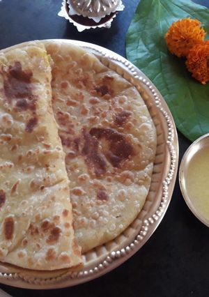 A picture of Puran Poli.