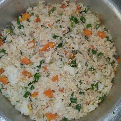 A picture of Simple rice with eggs recipe.