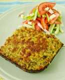 Pastel de coliflor, brócoli y atún