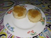 Una foto de mug cake saludable