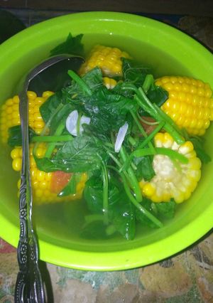 Foto resep Sayur Bayam Jagung