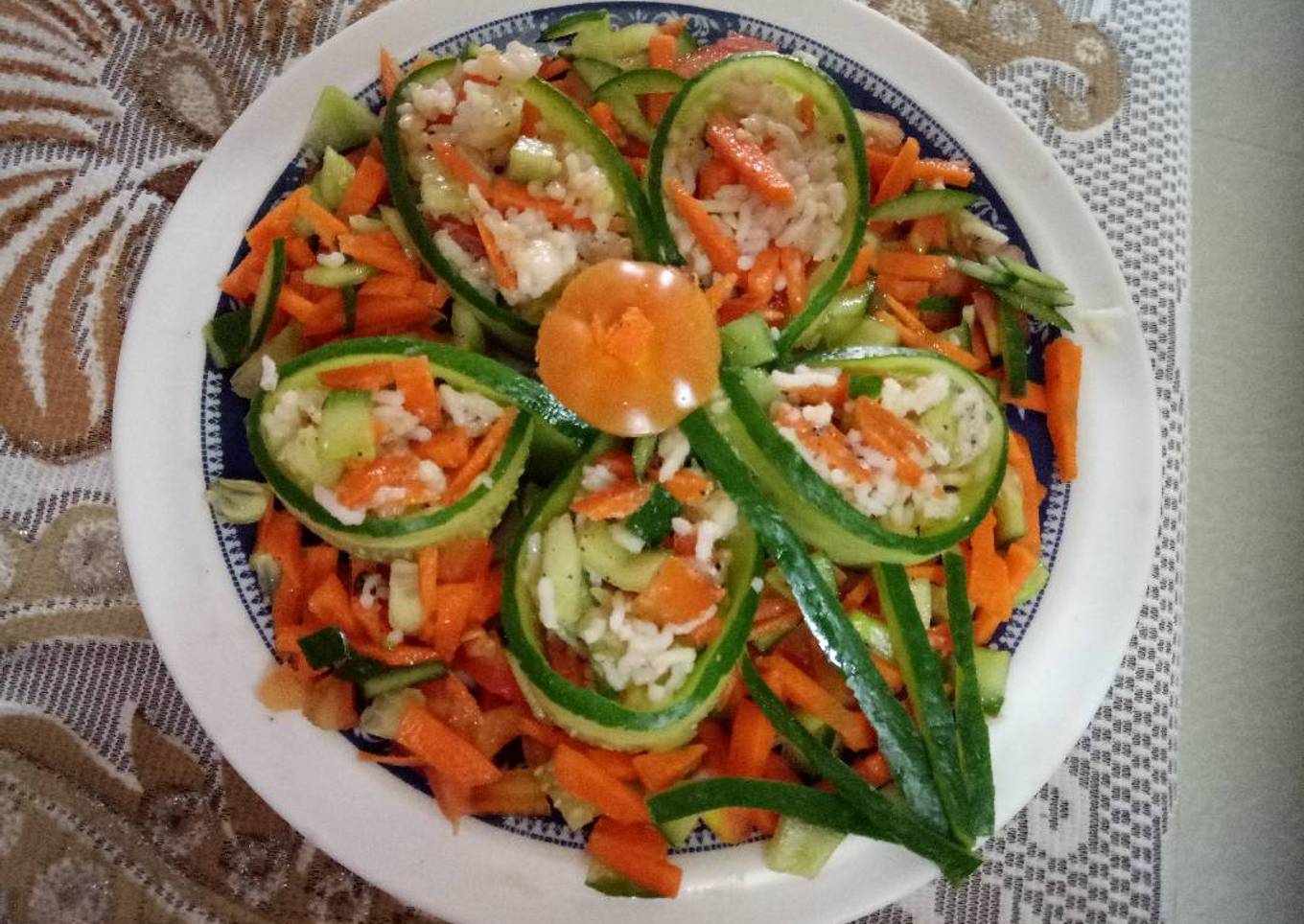 Sushi cucumber salad