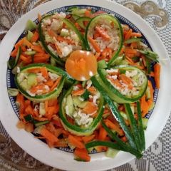 Sushi cucumber salad A picture of Sushi cucumber salad.