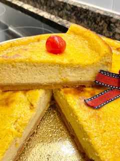 Una foto de Tarta de queso con calabaza